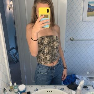 Urban outfitters tube top. Built in shelf.